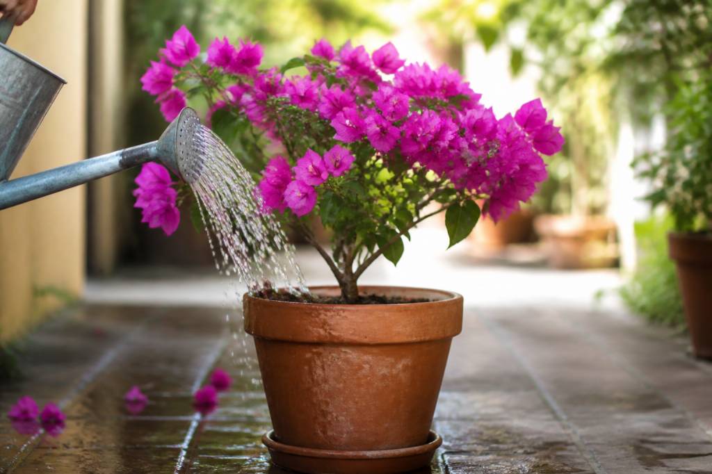 Arrosage bougainvilliers en pot : conseils pour bien l’entretenir